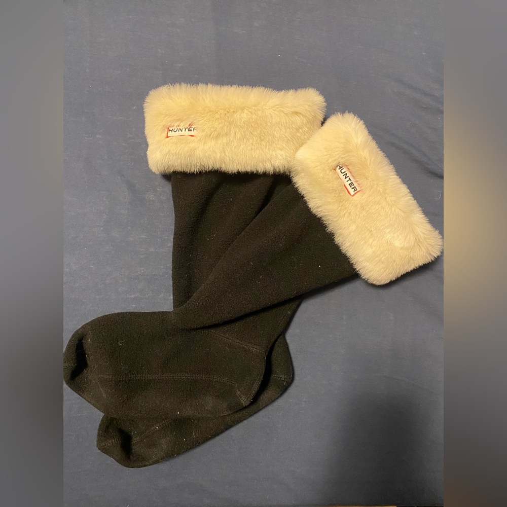 Hunter Fleece tall boot socks size M